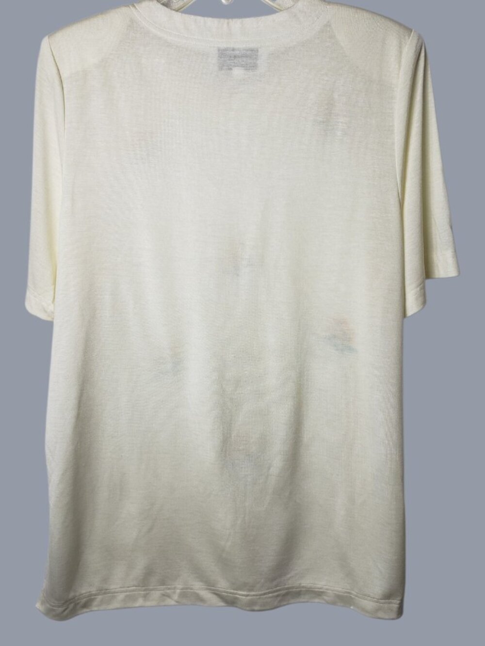 Mirumer Fashion Sunflower Embroidered T-ShirtCream Yellow Size 3 - Picture 3 of 9